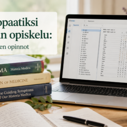 Homeopatian ammattiopinnot syventävät perusopinnoissa opittuja taitoja ja tarjoavat valmiudet harjoittaa klassista homeopaattista hoitotyötä