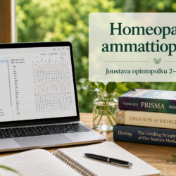 Homeopatian ammattiopinnot syventävät perusopinnoissa opittuja taitoja ja tarjoavat valmiudet harjoittaa klassista homeopaattista hoitotyötä