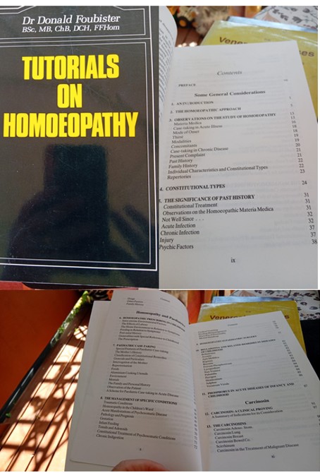 Tutorials on Homeopathy Foubister Homeopatiaopisto